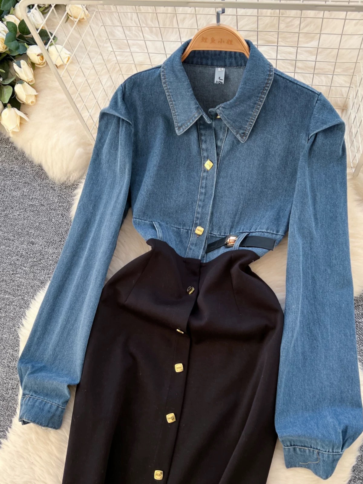 Fought for you denim dress DD24 images